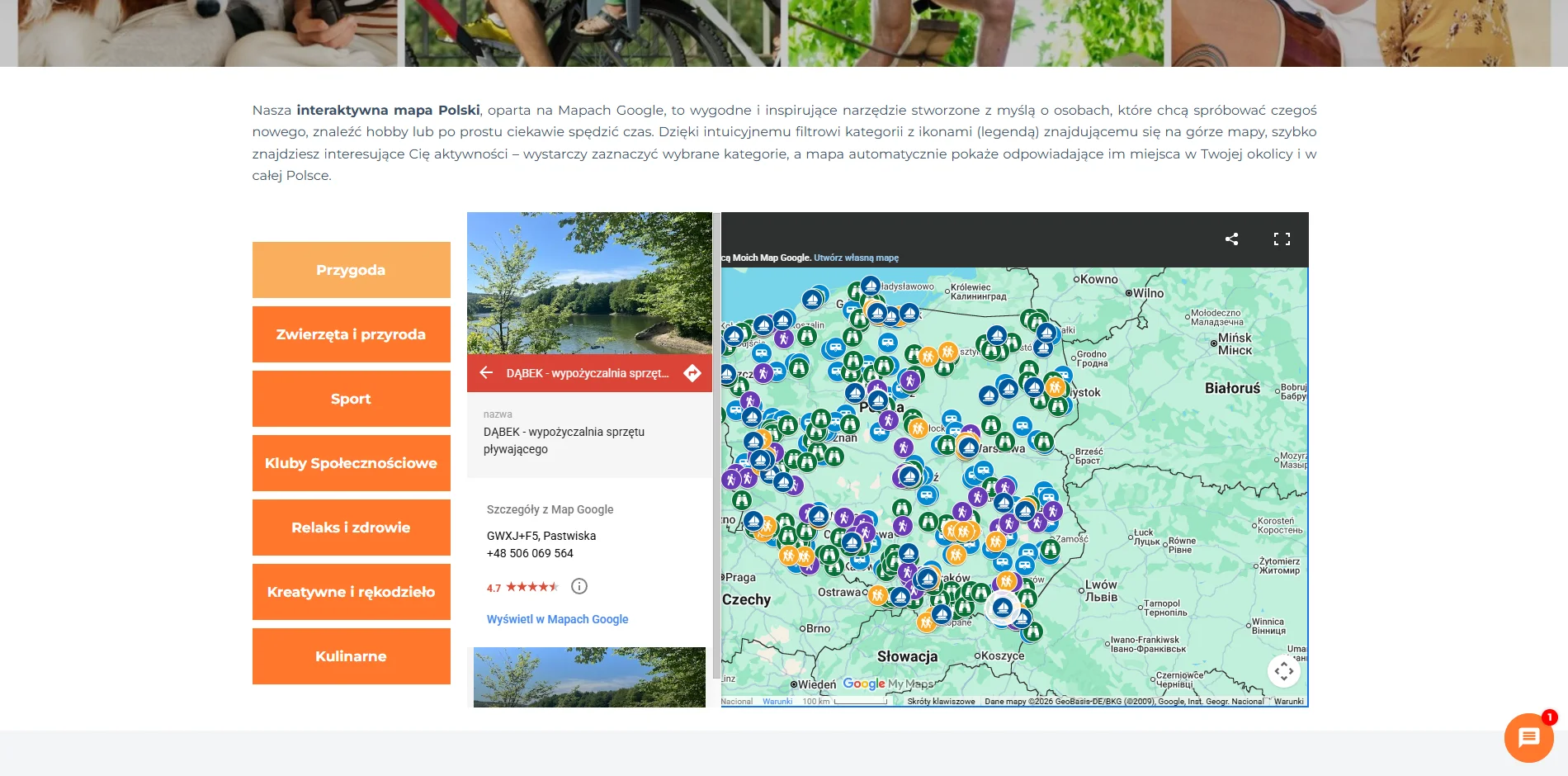 Zrzut ekranu projektu Portal hobbystyczny Hobbysfera
