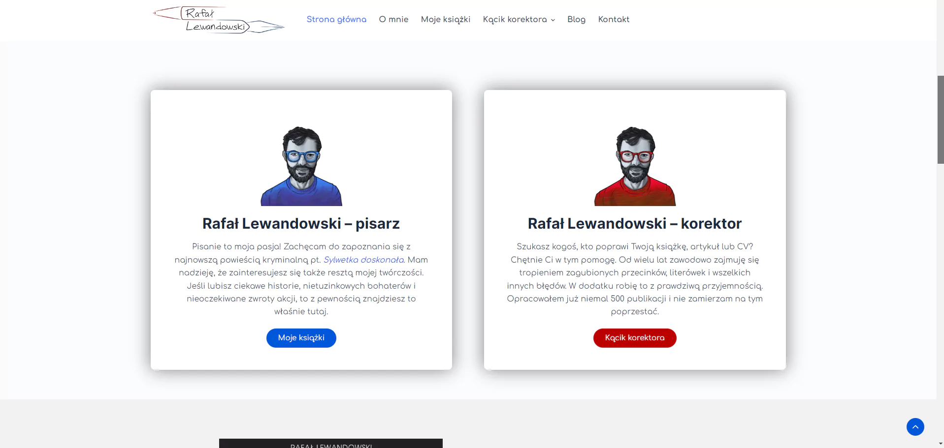 Zrzut ekranu projektu Pisarz i Korektor
